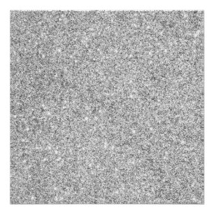 Eleganter Silver Glitzer Poster