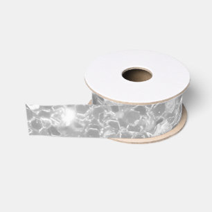 Eleganter Silver Glitzer Sparkle Glam Sequin Ripsband