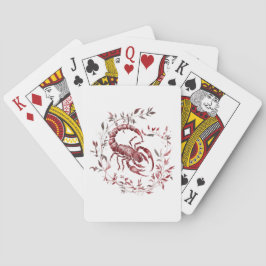 Eleganter Skorpion Spielkarten