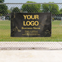Eleganter Slogan für Schwarz und Gold-Marmor