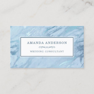 Eleganter Smaragdblau-Marmor  Visitenkarte