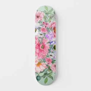 Eleganter Sommergarten Florals Skateboard