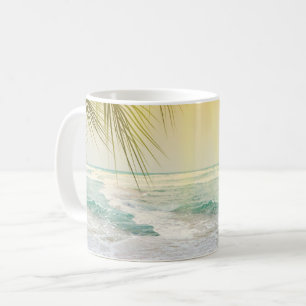 Eleganter Sonnenschein und Blue Ocean Beach Kaffeetasse