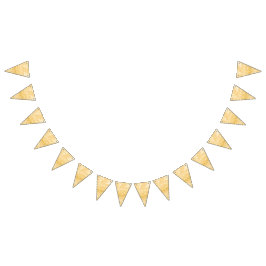 Eleganter Sparkle Gold Glitzer Wimpelkette