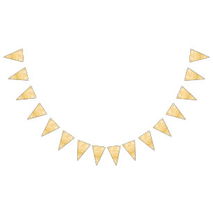 Eleganter Sparkle Gold Glitzer Wimpelkette