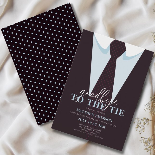 Eleganter Spaß Auf Wiedersehen der Krawatte Männer Einladung (Von Creator hochgeladen)