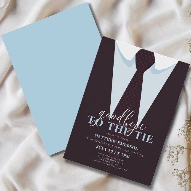 Eleganter Spaß Auf Wiedersehen der Krawatte Männer Einladung (Von Creator hochgeladen)