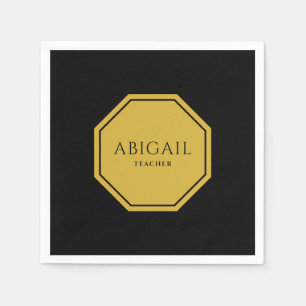 Eleganter Standard-Cocktail mit individuellem Name Serviette