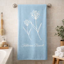 Eleganter staubblauer einfacher Blumen