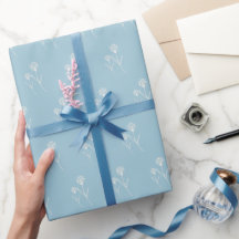 Eleganter staubblauer einfacher Blumen 