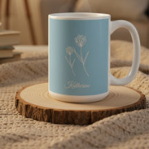 Eleganter staubblauer einfacher Blumenstrauß