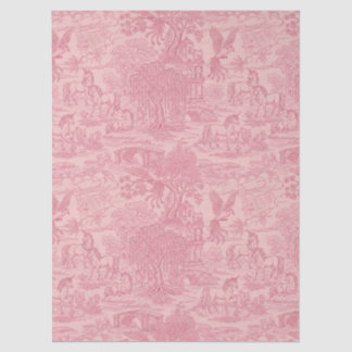 Eleganter staubrosa Vintage-Toile Seidenpapier