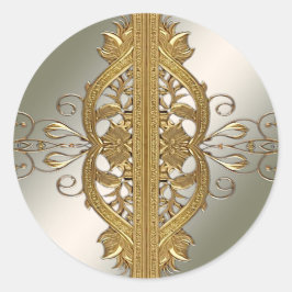 Eleganter Sticker für goldene Decorative Siegel