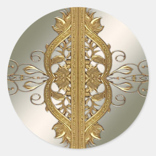 Eleganter Sticker für goldene Decorative Siegel