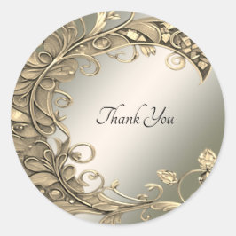 Eleganter Sticker für goldene Decorative Siegel