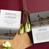Eleganter Stift Grauer Text 2 in 1 Foto Hochzeit