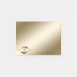 Eleganter Stil, Mädchenhaft, Lippen Post-it Klebezettel