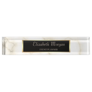 Eleganter Stilrahmen, Marmor Namensplakette