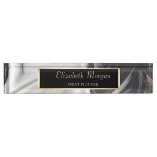 Eleganter Stilrahmen, Marmor Namensplakette