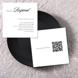 Eleganter stilvoller anspruchsvoller QR-Code auf d Begleitkarte