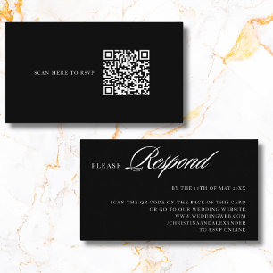 Eleganter stilvoller anspruchsvoller QR-Code auf d Begleitkarte