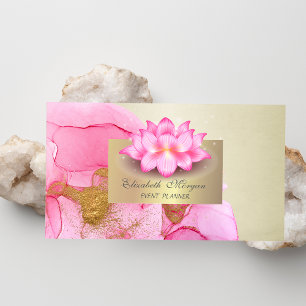 Eleganter stilvoller chic Lotus Visitenkarte