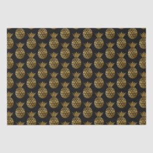 Eleganter stilvoller glamouröser Navy-Blue-Gold-An Seidenpapier