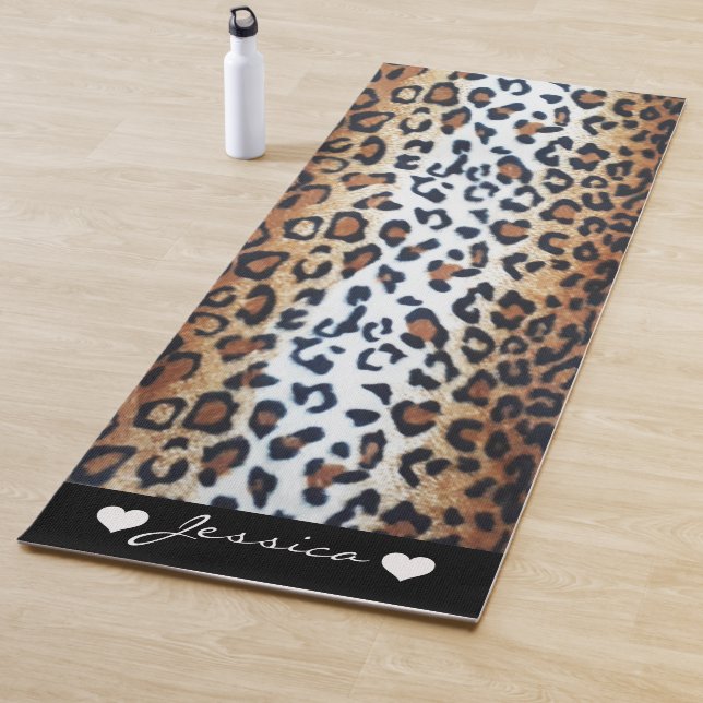 Eleganter, stilvoller Leopard Animal Print Individ Yogamatte (Beispiel)