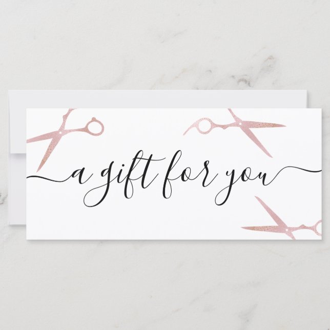 Eleganter, stilvoller Rose-Goldschere (Vorderseite)