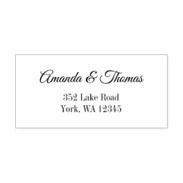 Eleganter stilvoller Schriftart Permastempel