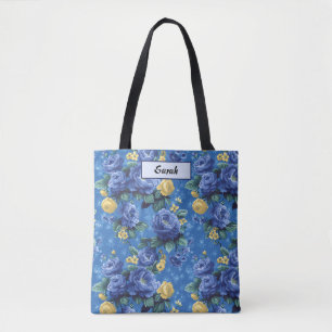 Eleganter stilvoller süßer blauer botanischer Blum