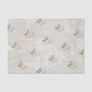 Eleganter Store Corporate Branding Marmor und Gold Seidenpapier