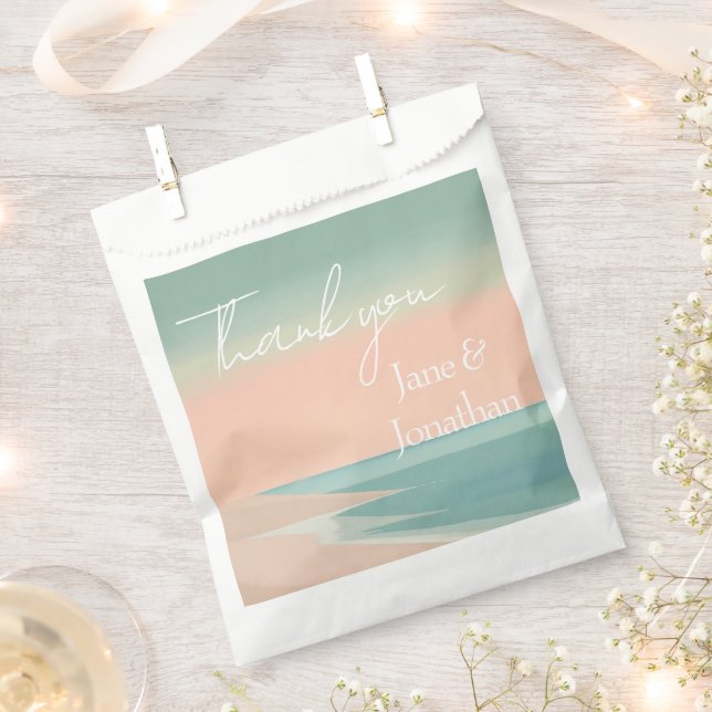 Eleganter Strand Geschenktütchen (Ausgeschnitten)