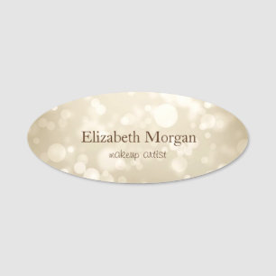 Eleganter Stylischer Chic Bokeh Namensschild