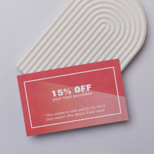 Eleganter stylish Texture Red Beauty Coupon