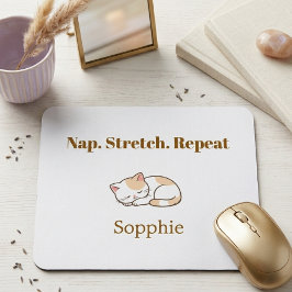Eleganter Süßer Katzenliebhaber Trendiger Klassisc Mousepad