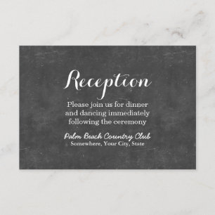 Eleganter Tafel-Hochzeits-Empfang Begleitkarte