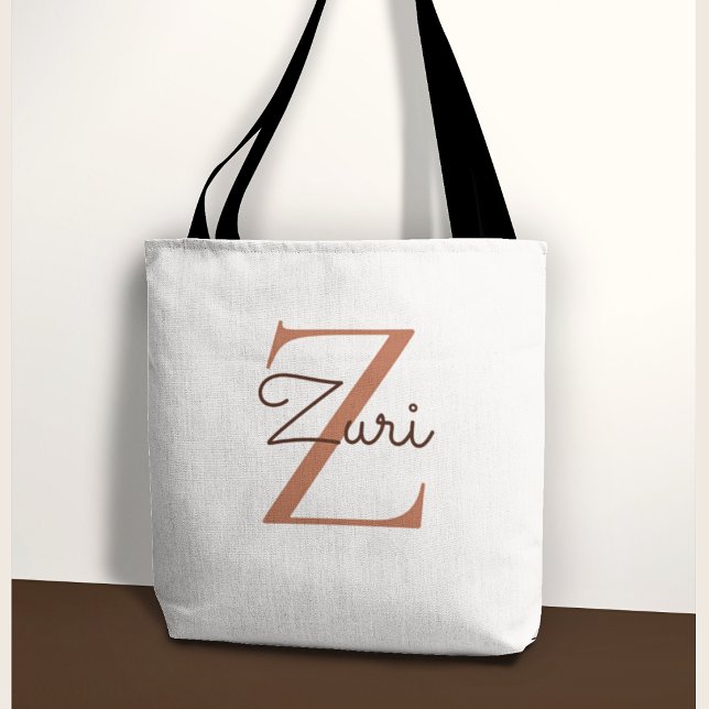 Eleganter Terrakotta-Monogramm-Anfang Z Benutzerna (Von Creator hochgeladen)