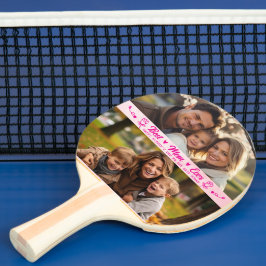 Eleganter Text Foto Muttertag Wasserfarbe Rosa Tischtennis Schläger