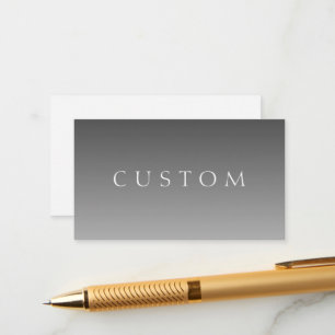 Eleganter Text über einfaches, modernes Grau Ombre Begleitkarte