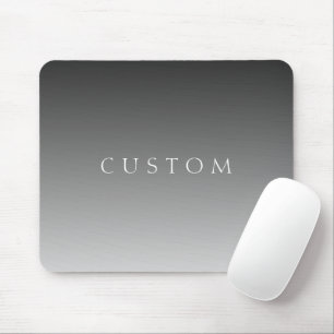 Eleganter Text über einfaches, modernes Grau Ombre Mousepad