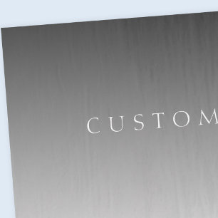 Eleganter Text über einfaches, modernes Grau Ombre Seidenpapier