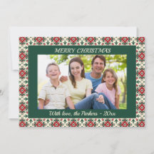 Eleganter traditioneller Rahmen Weihnachtsfoto