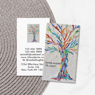 Eleganter Tree Life Coach Visitenkarte