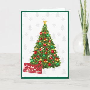 Eleganter Trendiger Nicht Foto Weihnachtsbaum Gefa Karte