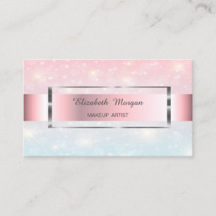 Eleganter Trendy Bokeh Gold Frame Visitenkarte