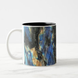 Eleganter Trendy Chic Labradorite Crystal Stone Zweifarbige Tasse