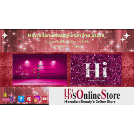 Eleganter Trendy Hot Pink Gold Girly Rose Hi Glitz Visitenkarte