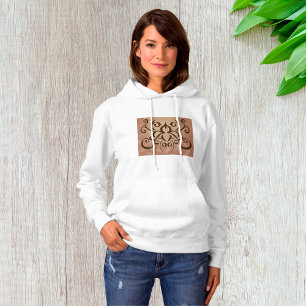 Eleganter Tribal Swirl Tattoo Style Hoodie