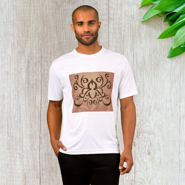 Eleganter Tribal Swirl Tattoo Style T-Shirt (Von Creator hochgeladen)